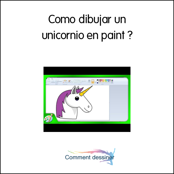 Como dibujar un unicornio en paint